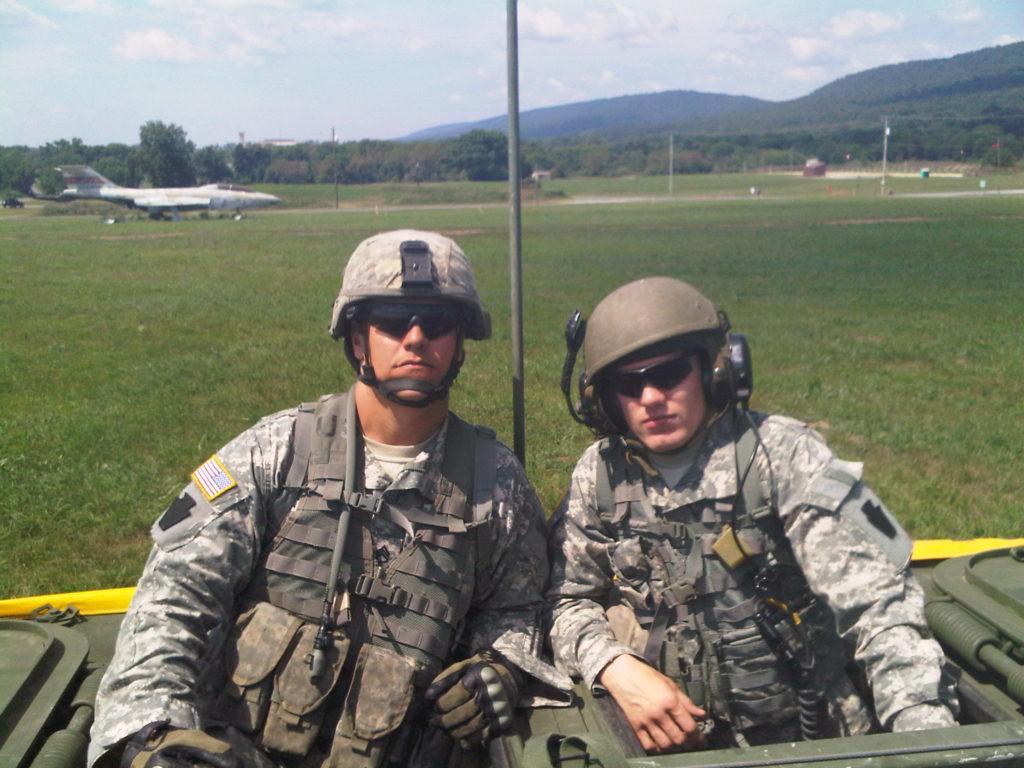 Mike and a fellow squadmate